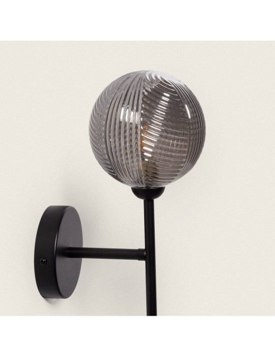 Lampe Murale Métal et Verre Abbie