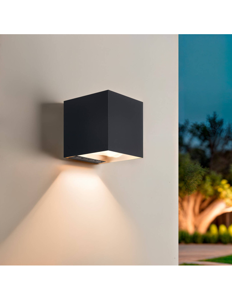 Applique murale extérieure solaire LED en aluminium Denny