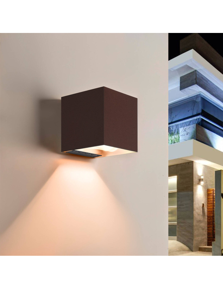 Applique murale extérieure solaire LED en aluminium Denny