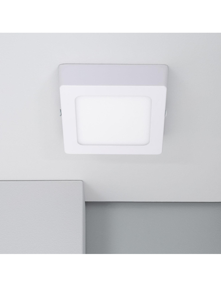 Plafonnier LED  6W Carré Aluminium 105x105 mm Slim CCT Sélectionnable Galán SwitchDimm Plafonnier LED  6W Carré Aluminium 105x105 mm Slim CCT Sélectionnable Galán SwitchDimm