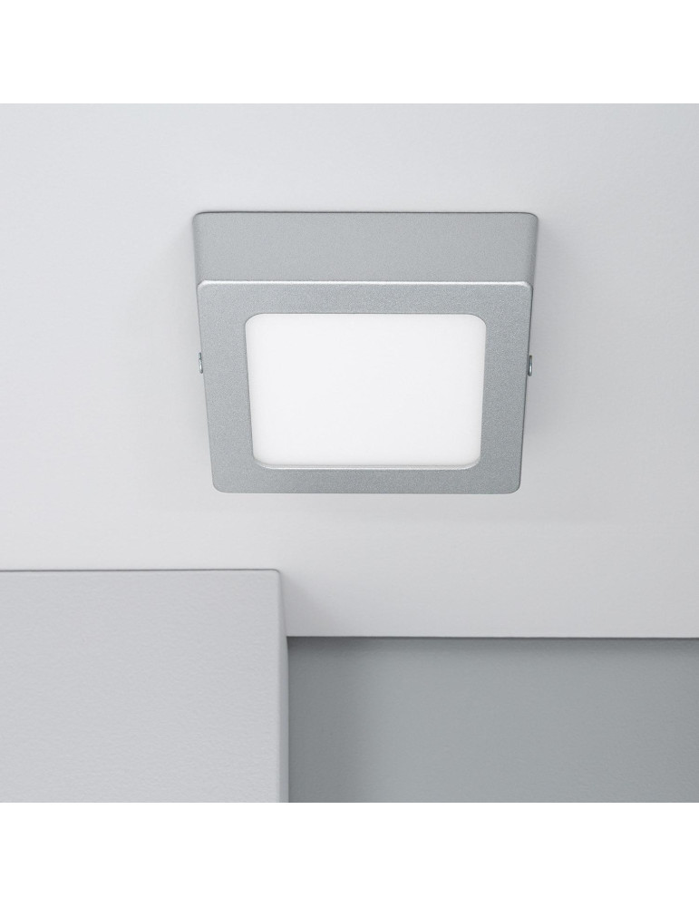Plafonnier LED  6W Carré Aluminium 105x105 mm Slim CCT Sélectionnable Galán SwitchDimm Plafonnier LED  6W Carré Aluminium 105x105 mm Slim CCT Sélectionnable Galán SwitchDimm