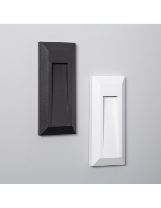 Balise LED Extérieure en Saillie Rectangulaire Gisli Noire