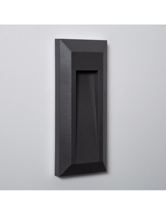 Balise LED Extérieure en Saillie Rectangulaire Gisli Noire