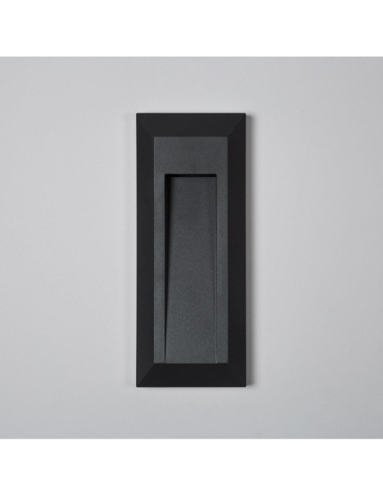 Balise LED Extérieure en Saillie Rectangulaire Gisli Noire