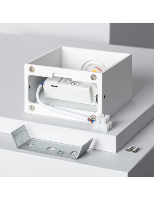 Applique Murale LED Aluminium Lico 6W Éclairage Double Face Blanche