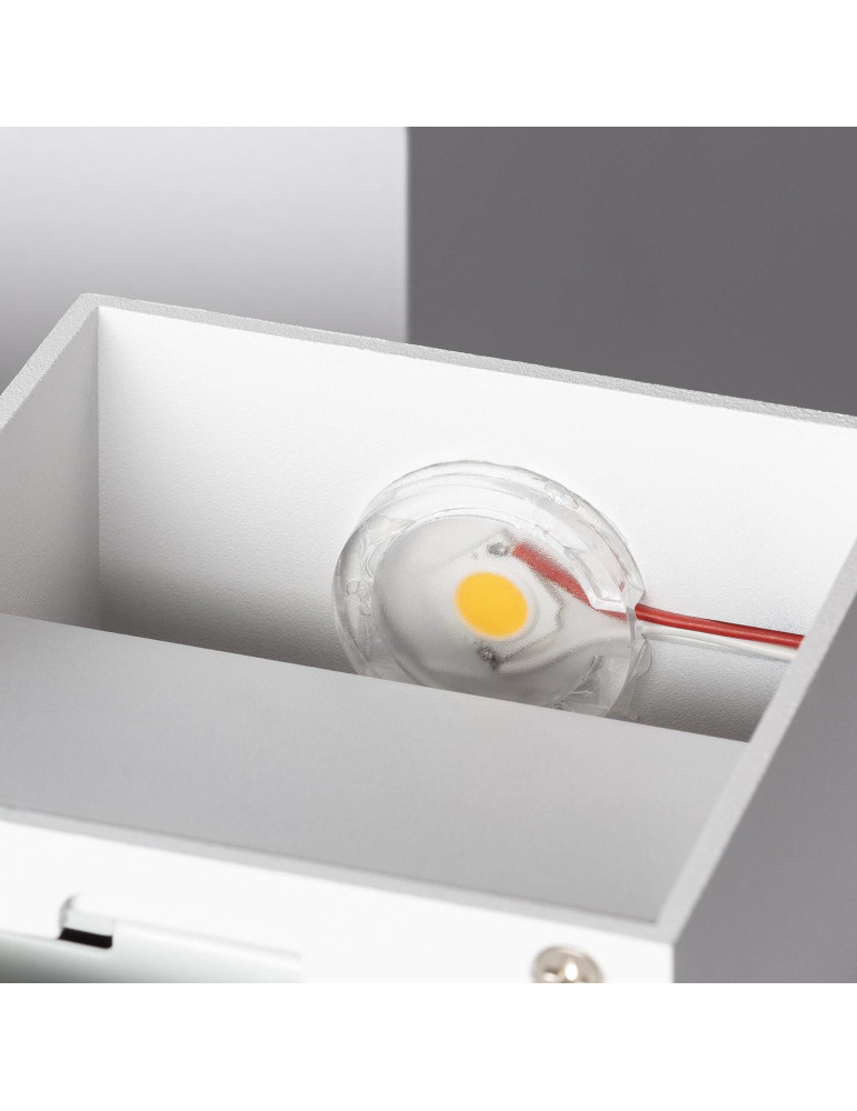 Applique Murale LED Aluminium Lico 6W Éclairage Double Face Blanche