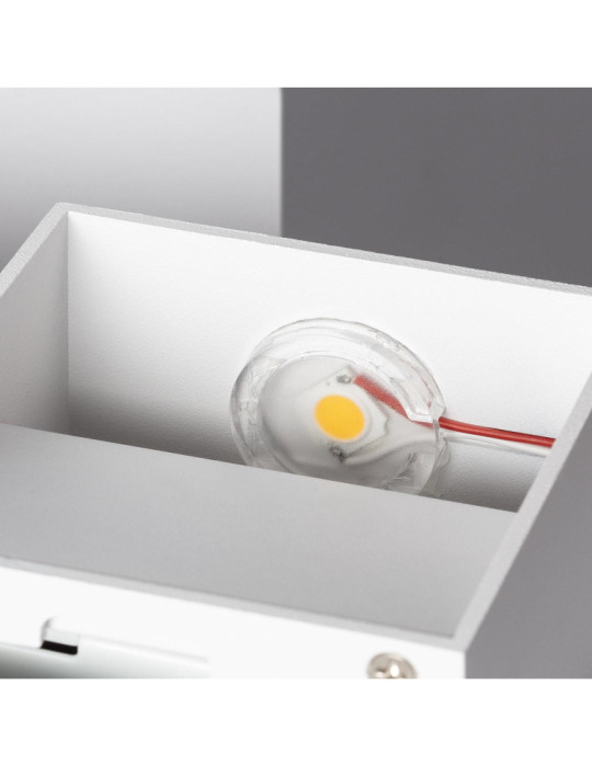 Applique Murale LED Aluminium Lico 6W Éclairage Double Face Blanche