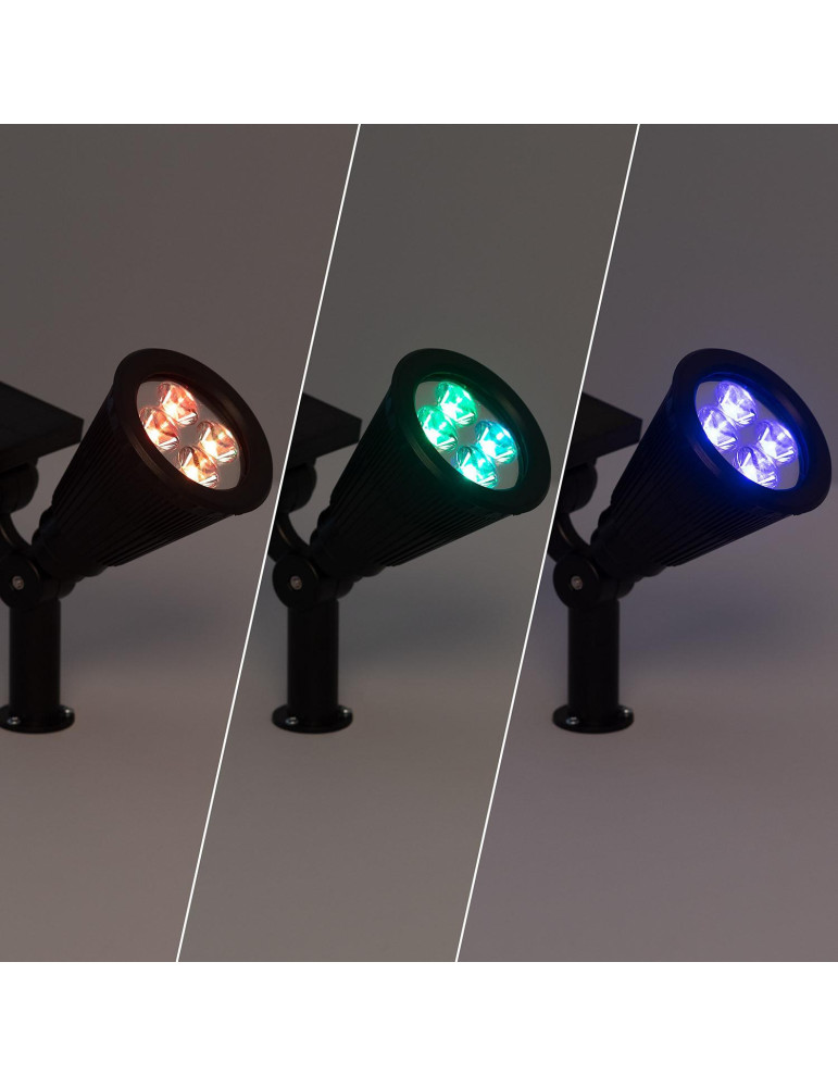 Spot LED Solaire Meillion RGB sur Piquet IP65