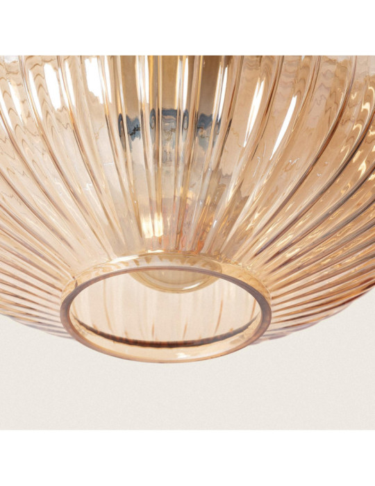 Plafonnier Métal et Verre Basile