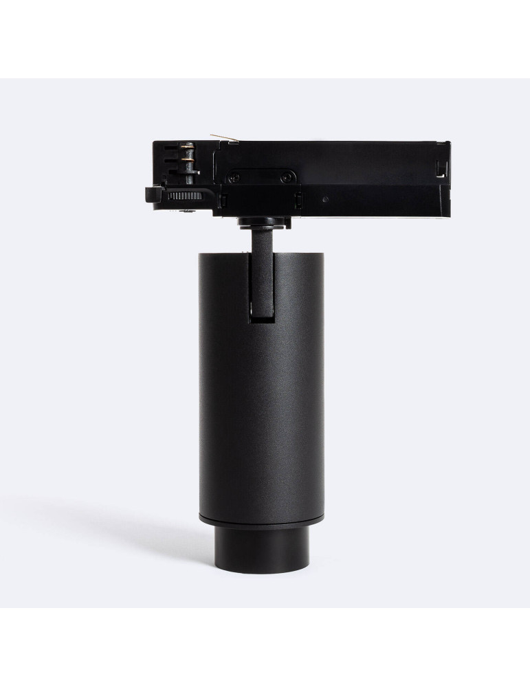 Spot LED Fasano Cylindre 30W pour Rail Triphasé Dimmable Noir