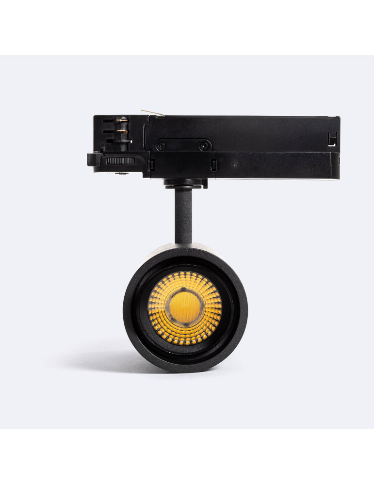 Spot LED Fasano Cylindre 30W pour Rail Triphasé Dimmable Noir