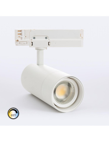 Spot LED sur Rail Triphasé 30W Wild CCT Dimmable Multiangle 24-60º