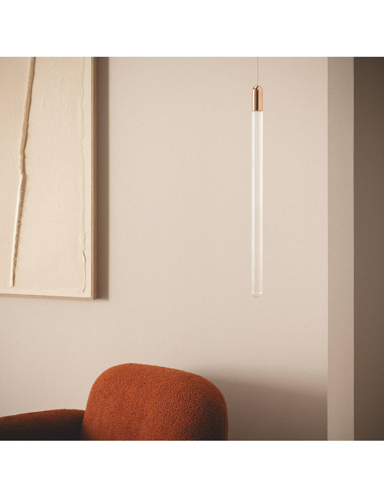 Suspension LED 2.5W Métal et Verre Slim Harold