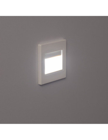 Balise LED 1.5W Encastrable au Mur Randy Blanche