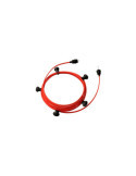 Guirnalda Exterior Lumet System 7.5m con 5 Portalámparas E27 Negro Creative-Cables CATE27N075