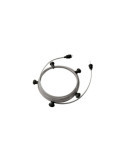 Guirnalda Exterior Lumet System 7.5m con 5 Portalámparas E27 Negro Creative-Cables CATE27N075