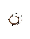 Guirnalda Exterior Lumet System 7.5m con 5 Portalámparas E27 Negro Creative-Cables CATE27N075
