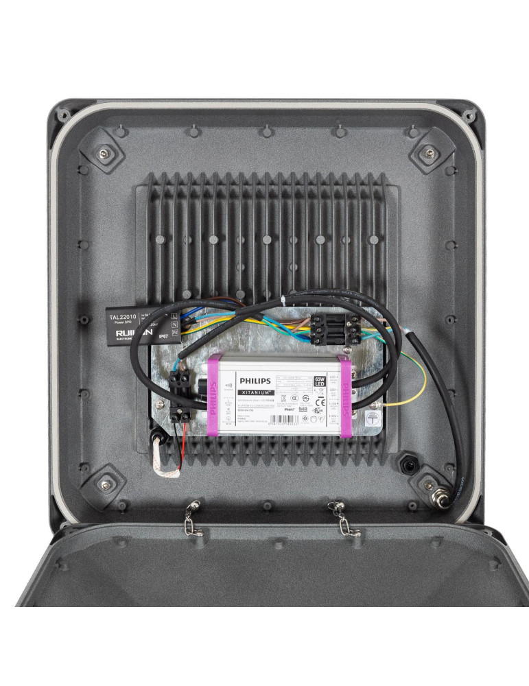 Lampadaire LED 60W Aventino Square LUMILEDS PHILIPS Xitanium Dimmable 1-10V