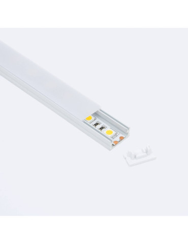 Profilé Aluminium en Saillie 2m pour Ruban LED jusqu'à 10 mm