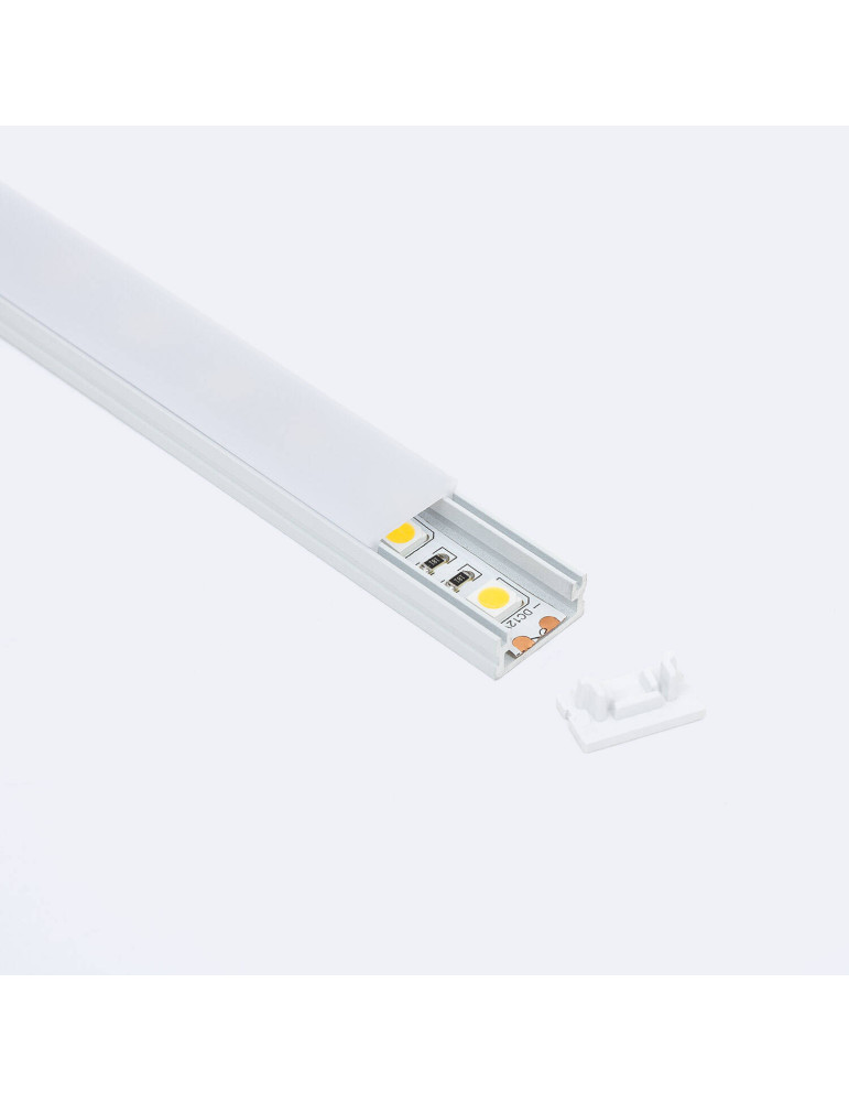 Profilé Aluminium en Saillie 2m pour Ruban LED jusqu'à 10 mm