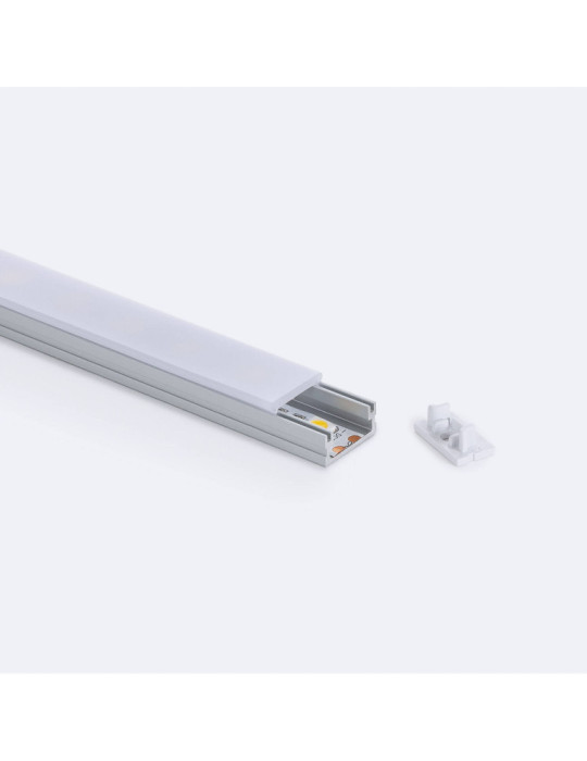 Profilé Aluminium en Saillie 2m pour Ruban LED jusqu'à 10 mm