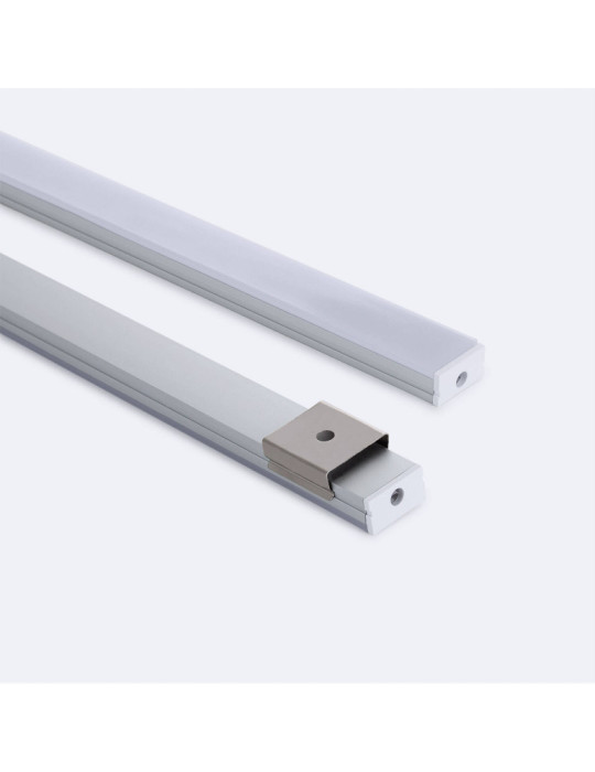 Profilé Aluminium en Saillie 2m pour Ruban LED jusqu'à 10 mm