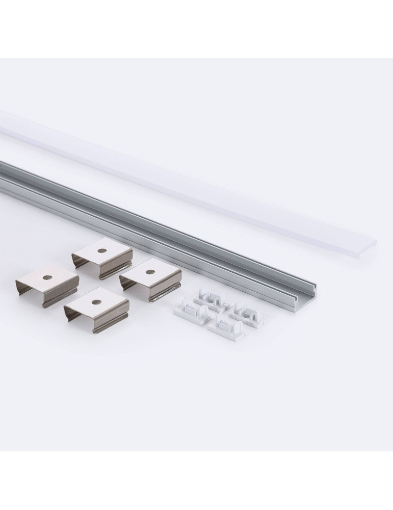 Profilé Aluminium en Saillie 2m pour Ruban LED jusqu'à 10 mm