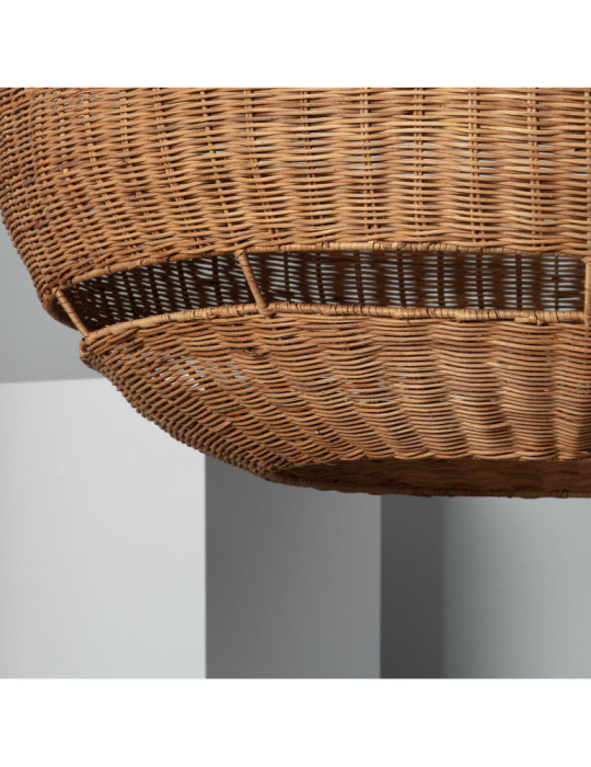 Suspension Rotin Oblate Bulang Ø800 mm ILUZZIA