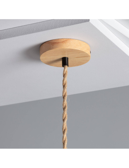 Suspension Rotin Oblate Bulang Ø800 mm ILUZZIA