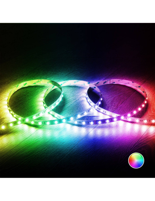 Ruban LED RGBWW 24V DC 60LED/m 5m IP20 Largeur 12mm coupe tous les 10 cms
