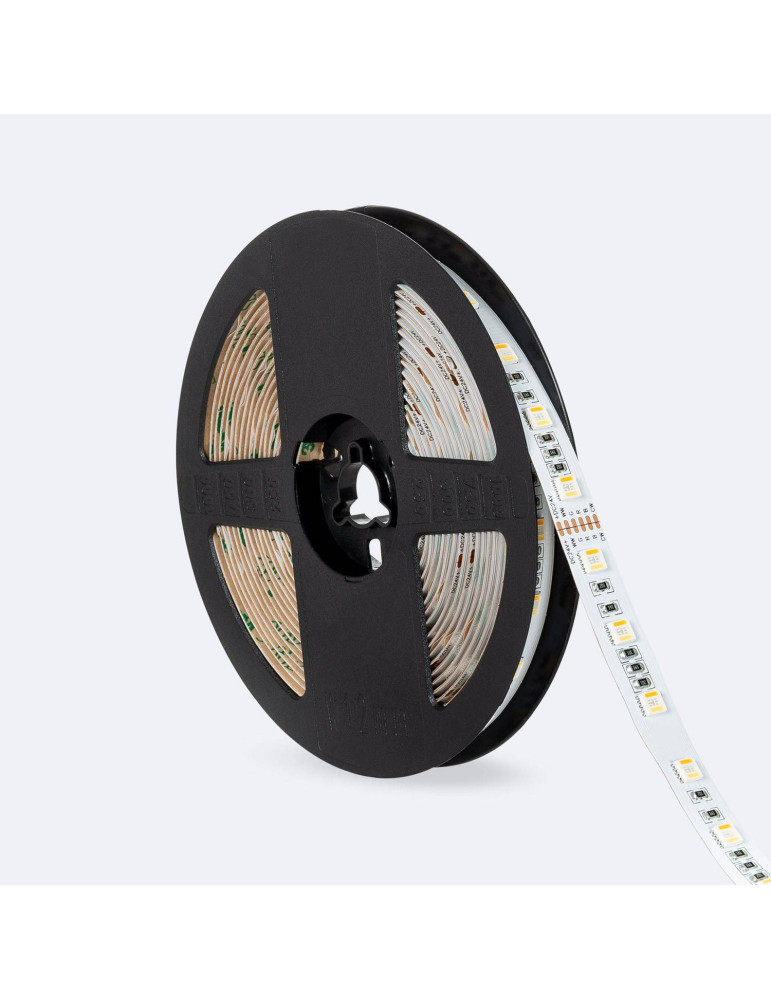 Ruban LED RGBWW 24V DC 60LED/m 5m IP20 Largeur 12mm coupe tous les 10 cms