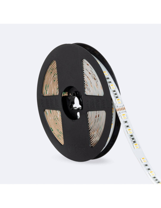 Ruban LED RGBWW 24V DC 60LED/m 5m IP20 Largeur 12mm coupe tous les 10 cms