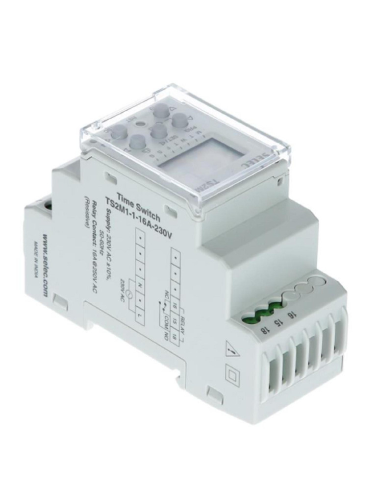 Minuterie Numérique Hebdomadaire MAXGE TS2M1-1-16A