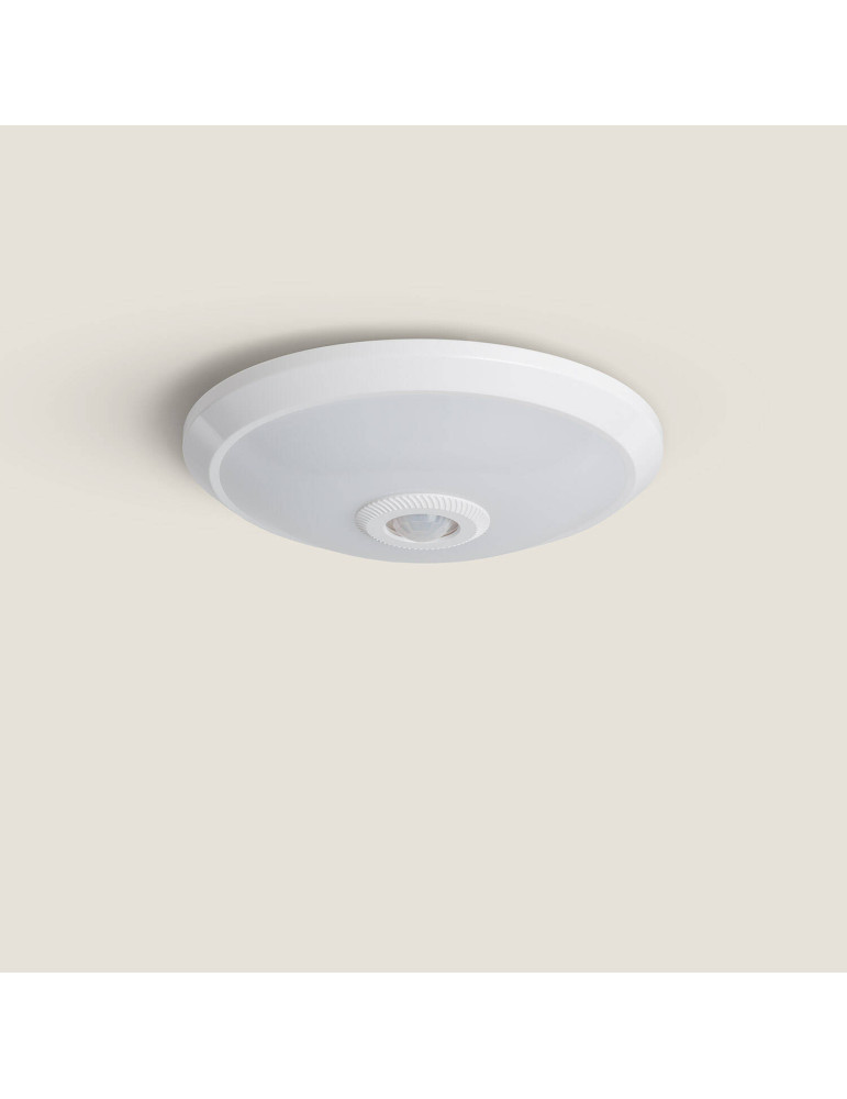 Plafonnier LED 12W avec Détecteur de Mouvement PIR et Crépusculaire