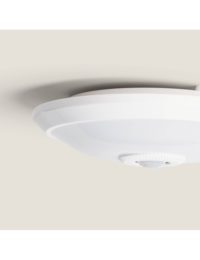 Plafonnier LED 12W avec Détecteur de Mouvement PIR et Crépusculaire