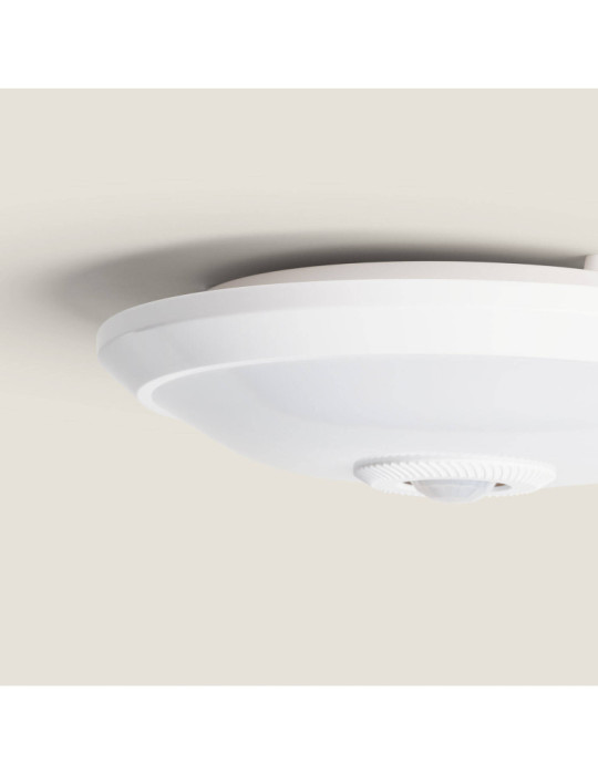 Plafonnier LED 12W avec Détecteur de Mouvement PIR et Crépusculaire