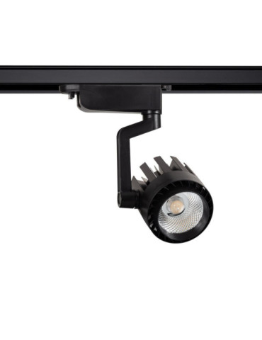 Spot LED sur Rail Monophasé 30W Dora Noir