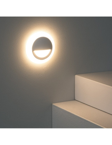 Aplique LED 3W Circular de Aluminio Occulare Blanco