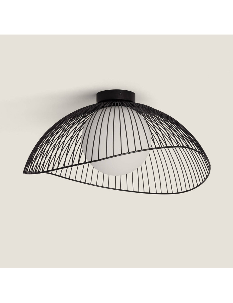 Plafonnier Métal et Verre Moad Plafonnier Métal et Verre Moad