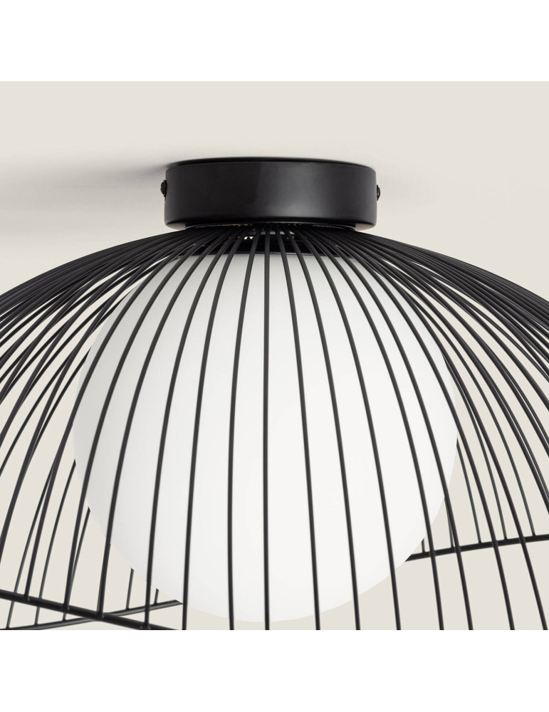 Plafonnier Métal et Verre Moad