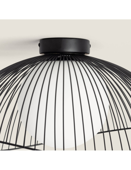 Plafonnier Métal et Verre Moad