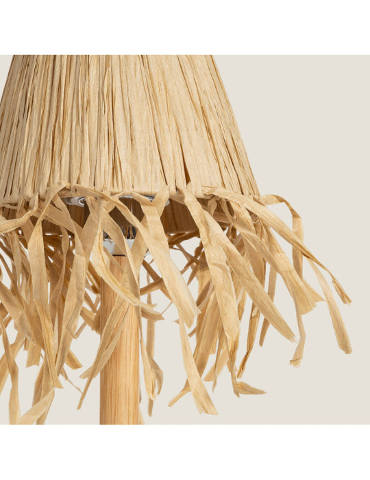 Lampe à Poser LED Bois 1W Portable avec Batterie USB Rechargeable Soure