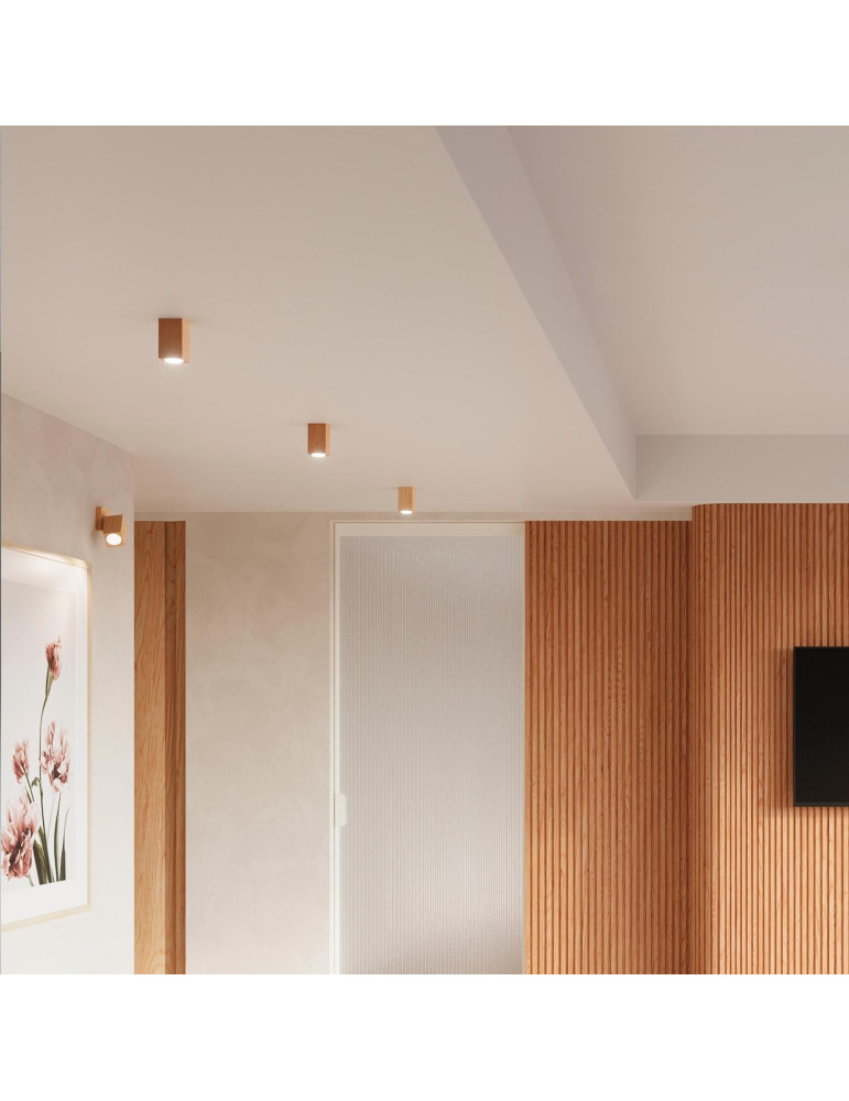 Plafonnier Bois Keke 30 SOLLUX