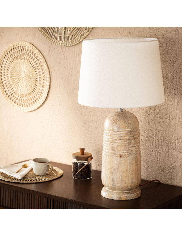 Lampe à Poser en bois Warsha ILUZZIA
