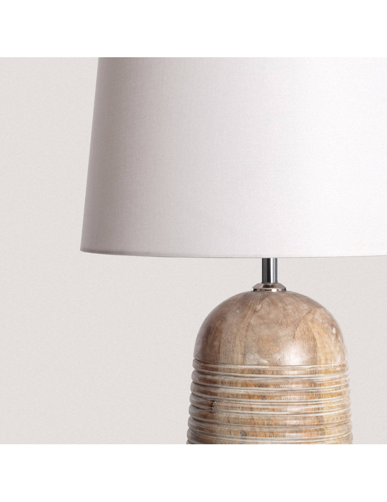 Lampe à Poser en bois Warsha ILUZZIA