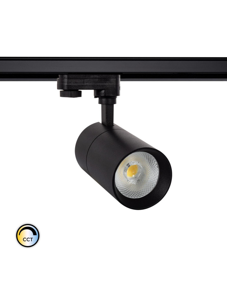 Spot LED sur Rail Triphasé 30W Dimmable Mallet CCT Spot LED sur Rail Triphasé 30W Dimmable Mallet CCT