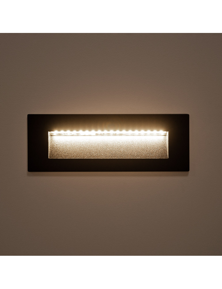 Aplique de Pared LED Groult 6W Negro