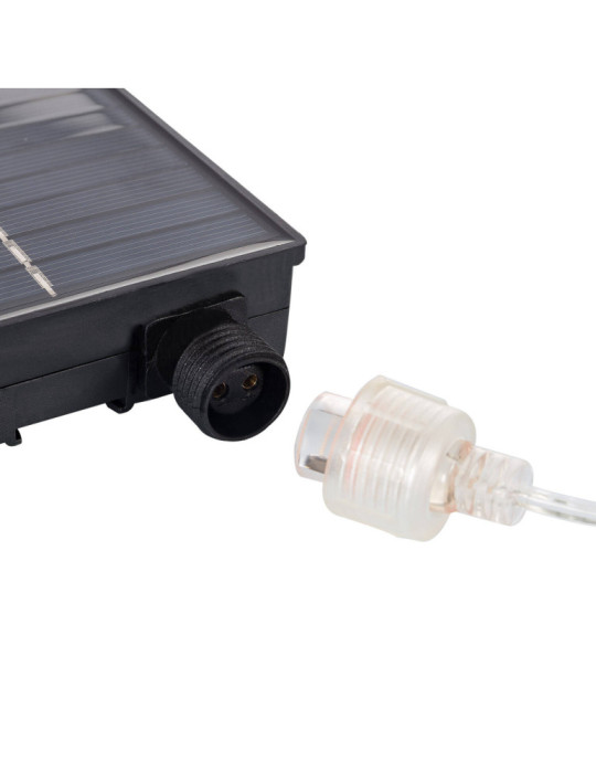 Ruban LED Extérieur Solaire 3.7V DC 30LED/m 5m IP65 Largeur 8mm coupe tous les 3cms