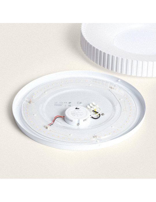 Plafonnier LED 24W Rond Métal CCT Selectionnable Guerin