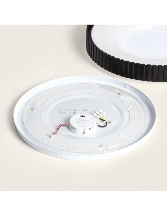Plafonnier LED 24W Rond Métal CCT Selectionnable Guerin